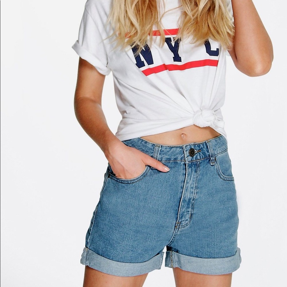 Vintage Denim Mom Shorts